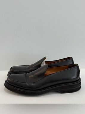 Bruno Magli Rodrigo Men’s Black Leather Loafers- 11